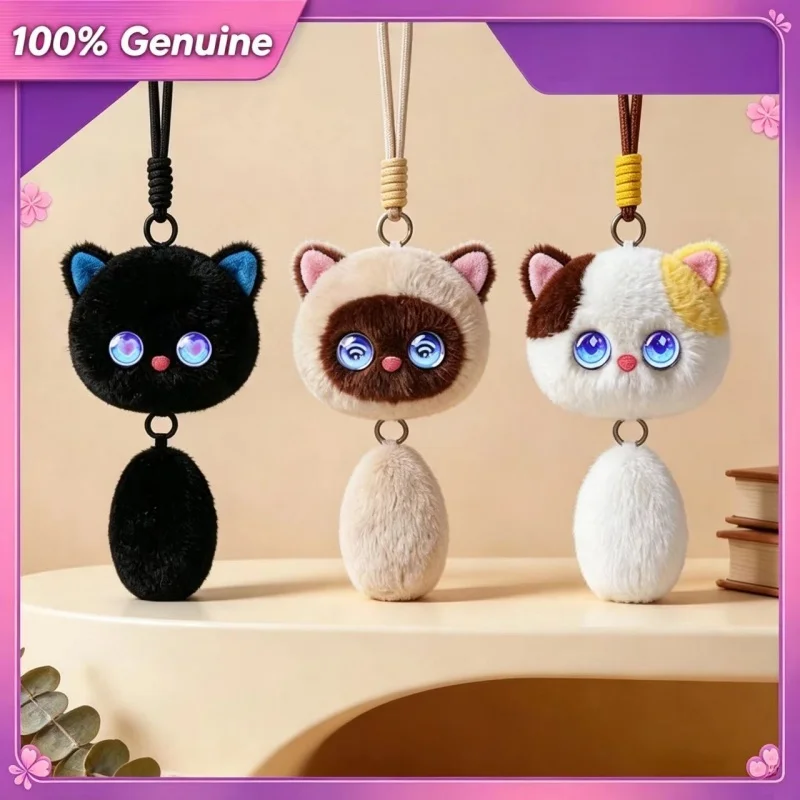 Interactive AI cat toy in plush animal design