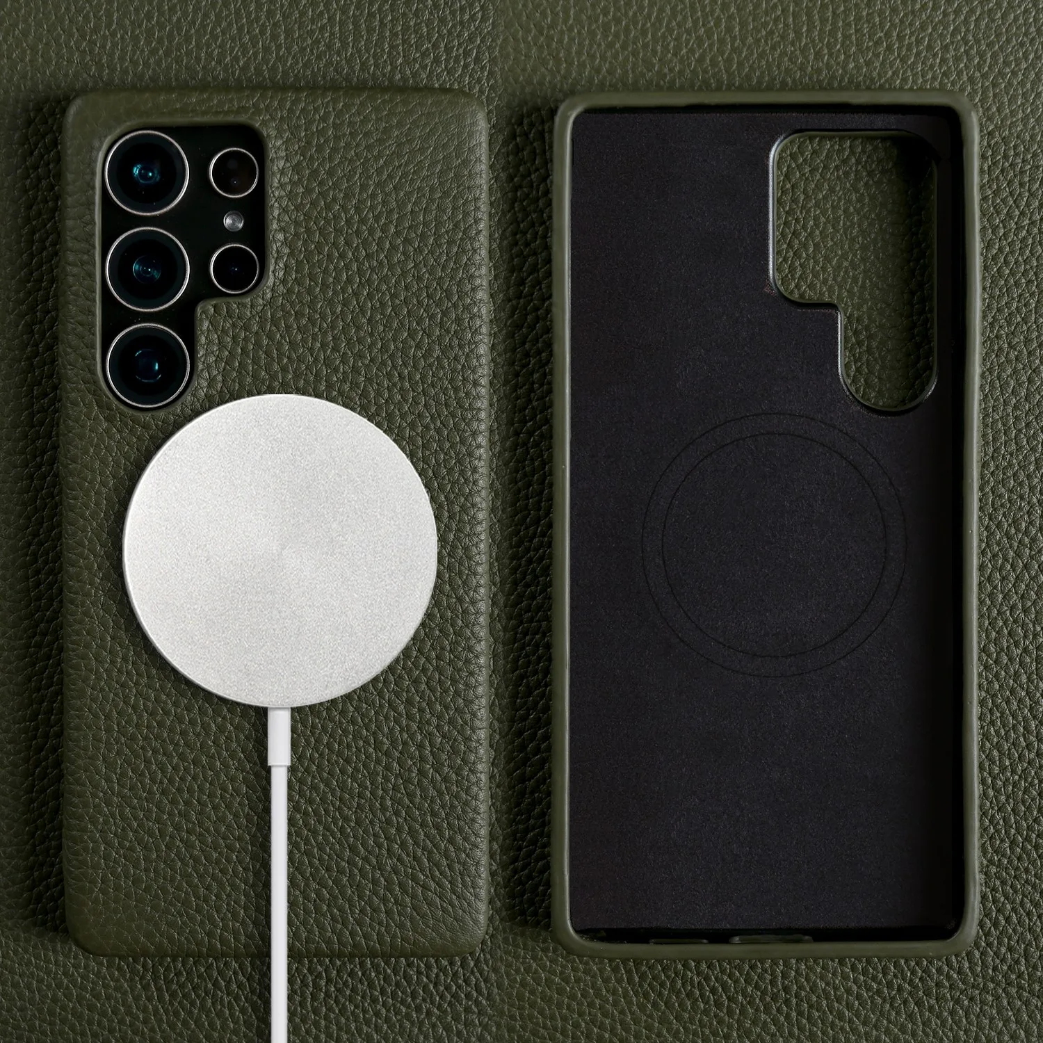 Premium Genuine Leather Magnetic Case