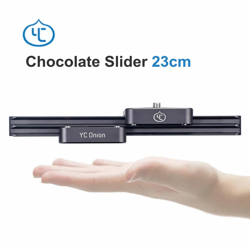 YC Onion Mini Manual Camera Track Slider Rail 22cm/9" Portable Dolly Slider Hydraulic Damping for Camera Video Shooting