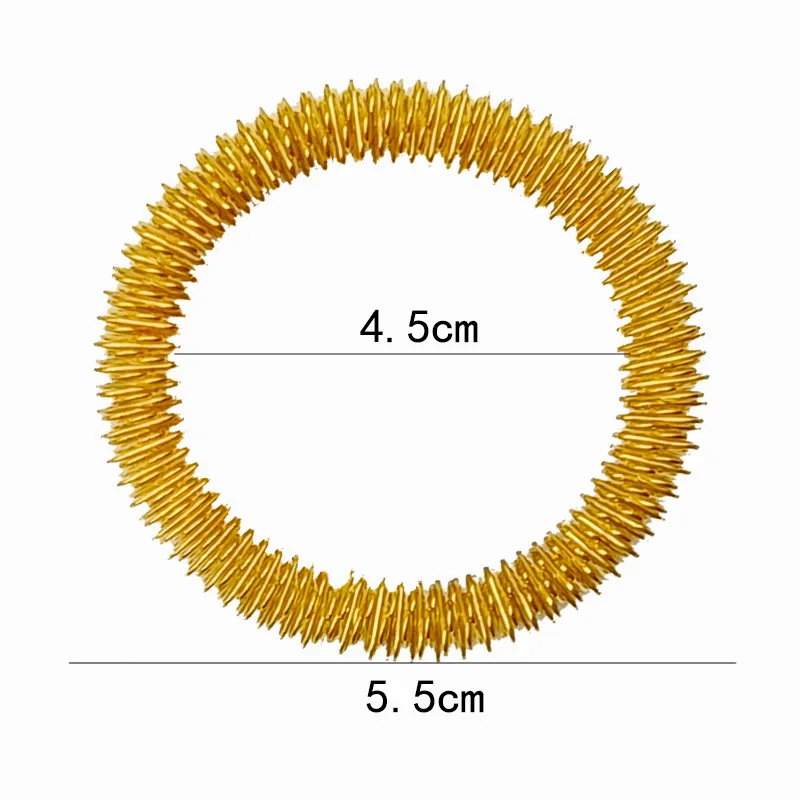 Fidget Toy 3pcs Acupressure Finger Rings Spiky Sensory Finger Rings Set For Teens Adults Stress Reducer Massager