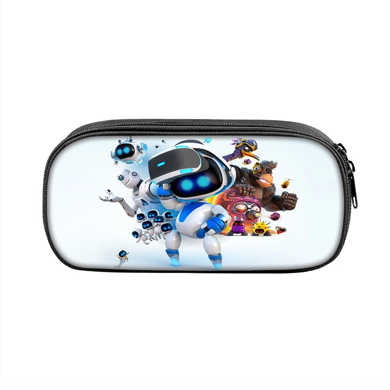 Astro Pencil Case Bot Cartoon Robert Pen Bag Kids Big Capacity Students School Cosmetic Pencilcases 6