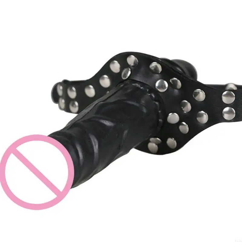 E15C Strap On Face Dildo Mouth Penis Adjustable BDSM Adult Sex Toy For Women Couples