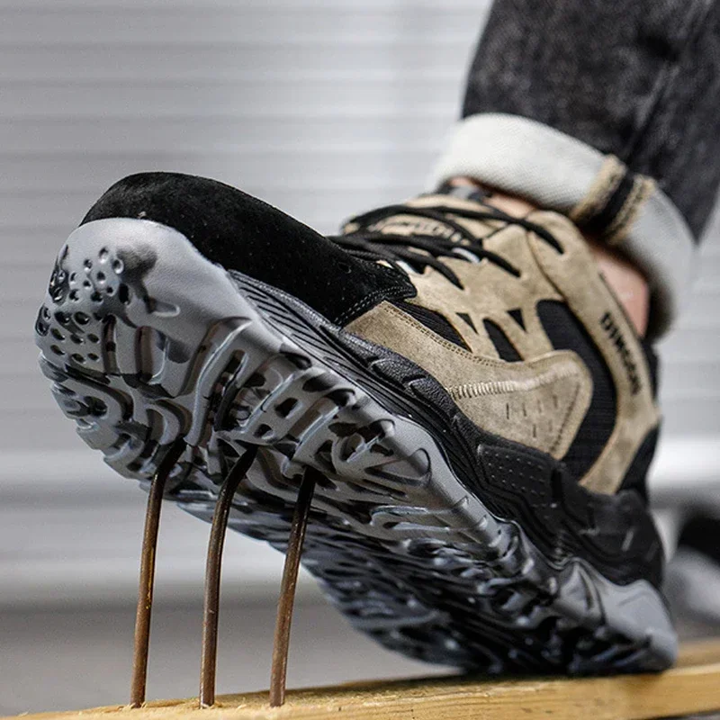 Scarpe isolanti leggere da uomo nuove scarpe antinfortunistiche antiperforazione antiurto scarpe da ginnastica da lavoro da uomo scarpe protettive alla moda 3