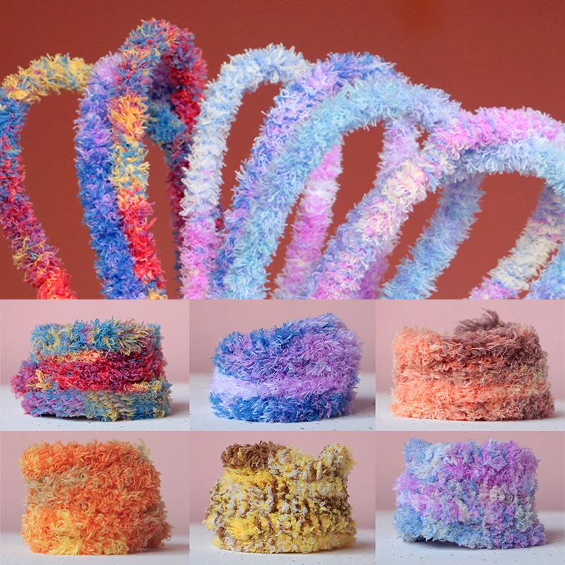 

5Pcs 15mm Colorful Plush Wool Iron Wire Twist Stick Multicolor Strip Stick Felt Fabric Ribbon DIY Dolls Toys Sewing Accessories