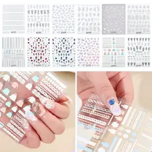 

5D Embossed Nail Paste Embossed Three-Dimensional Frosted Thin Transparent Nail Enhancement Sticker Nail Sticker Decoration Tool