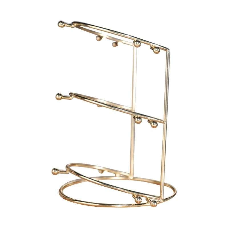 Soporte Ajustable Para Corona Y Bolsos - Hierro Forjado Con Flor De Lis, Altura 18.5-26 Pulgadas, Base Estable