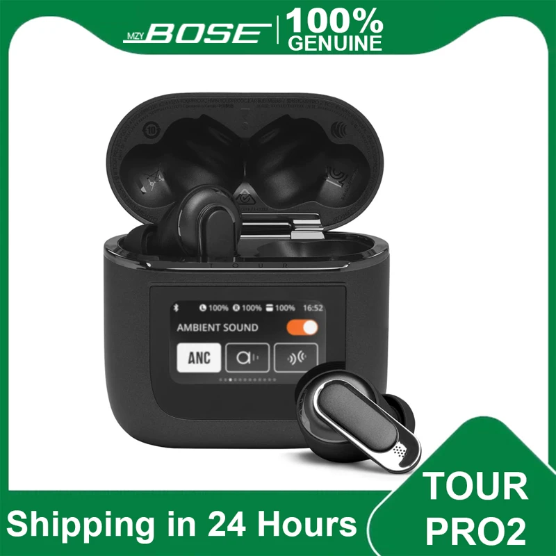 

mzyBOSE TOUR PRO 2 TWS Bluetooth Headphone Wireless Earphone Stereo Headset Sport Earbuds Microphone Charging Box for Smartphone