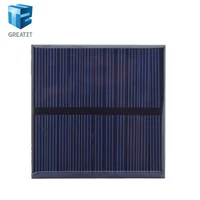 GREATZT Panneau Solaire Polycristallin 5.5V 110mA 70*70MM 0.55W Mini Système Solaire DIY pour Chargeur de Batterie de Téléphone Portable 6