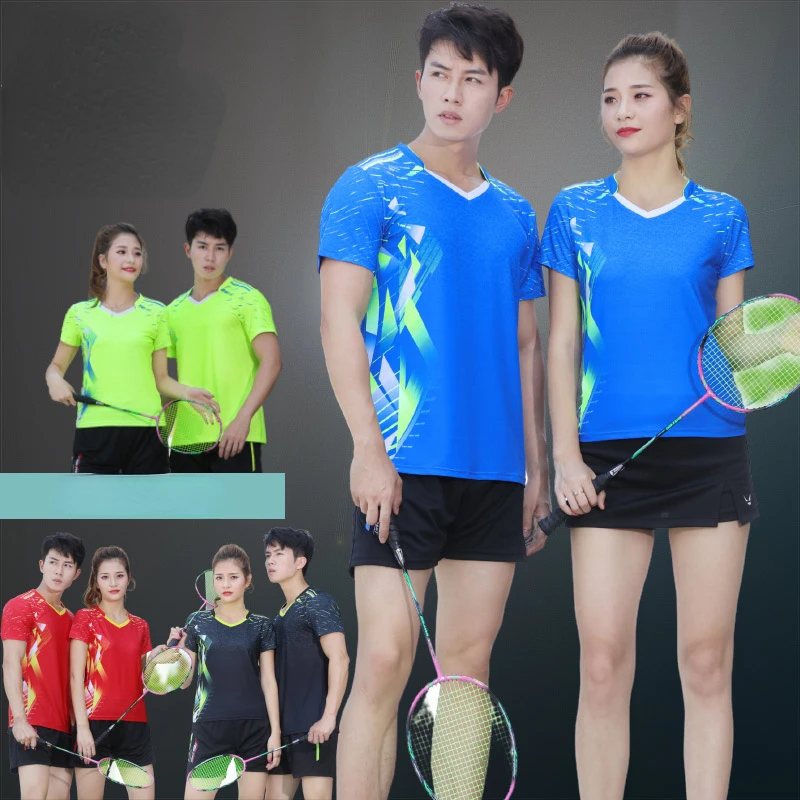 Sport Shorts Jersey Sport Clothing Sportswear Badminton Clothing For Men  Short Sleeve T-shirts 9817 - Badminton Shirts - AliExpress