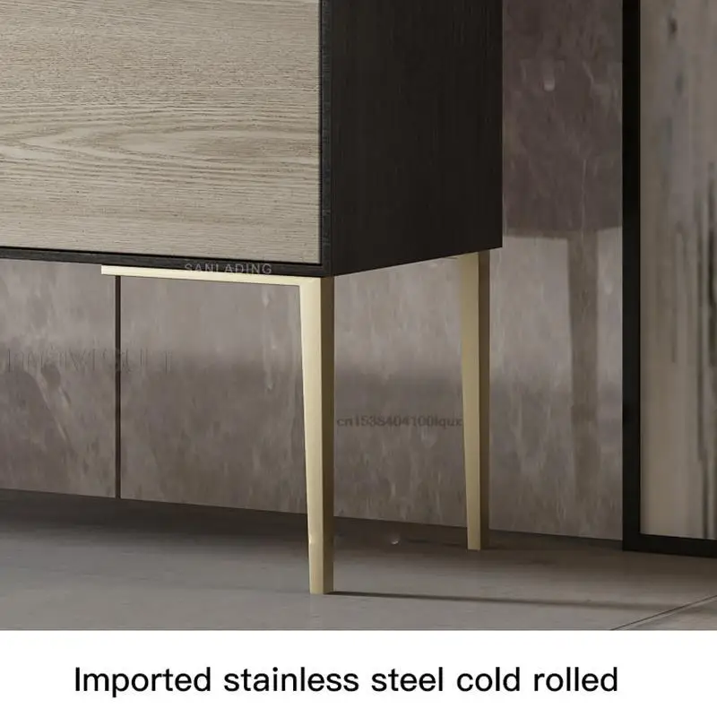 Nordic Sideboard Storage Cabinet Design Buffet Tables For Living Room Stainless Steel Feet With Multi-drawers In High Quality