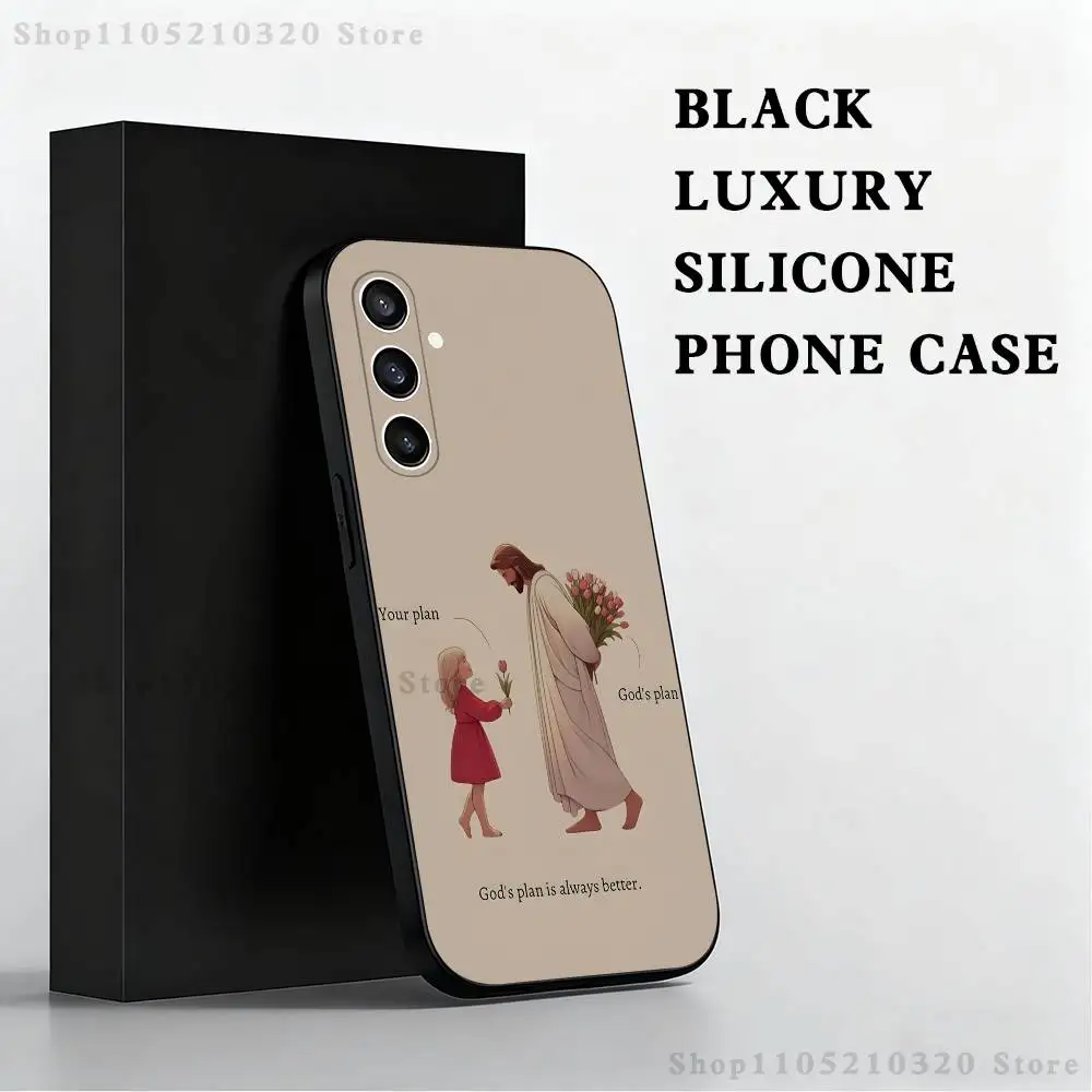 Divine Inspiration Black Soft Phone Case