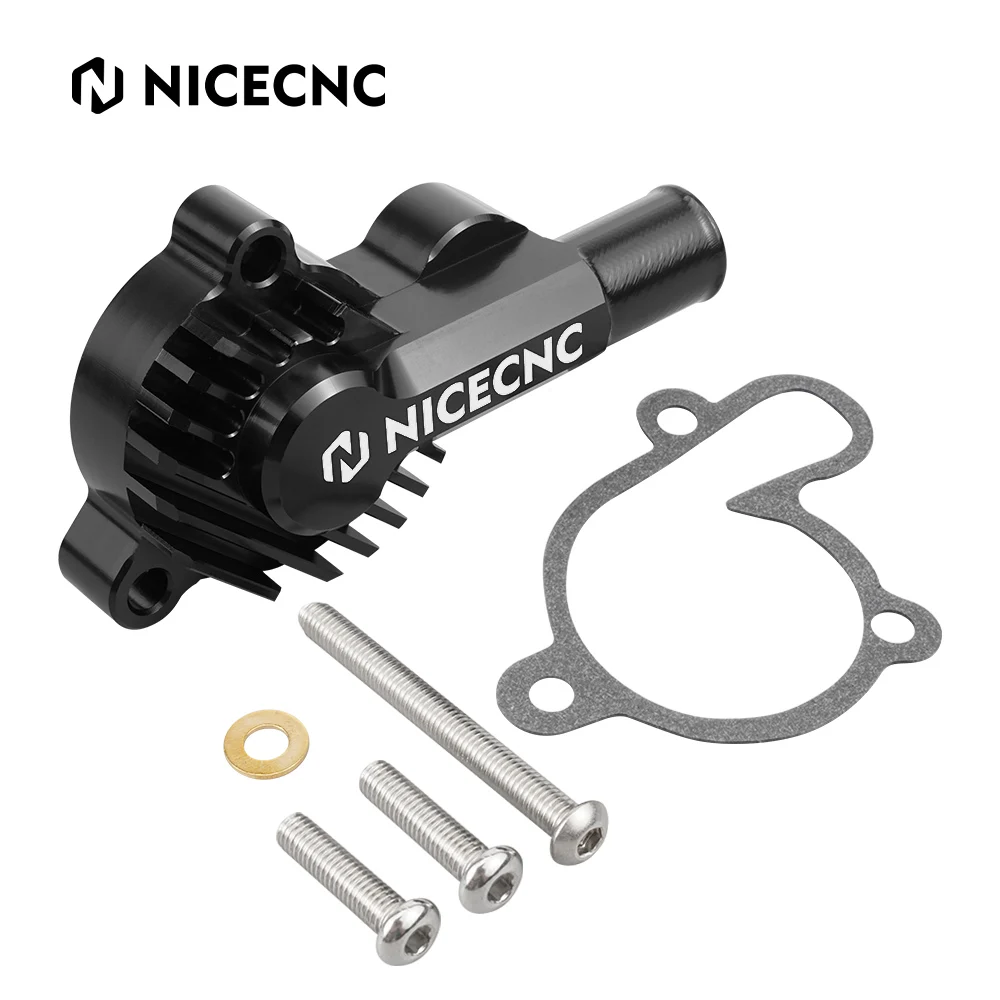NICECNC Für Yamaha YZ85 2002–2018, übergroße Wasserpumpe, Kühler, Laufrad, Abstandshalter und Wasserpumpen-Abdeckung, Schutz-Set, Billet-Aluminium – Detail 13