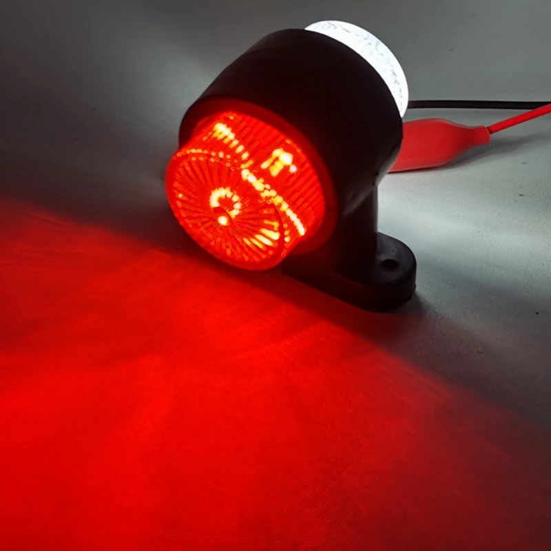 2 Luci Laterali A LED 12V 8 Led Per Camion Furgone Rimorchio – Indicatori Di Ingombro Arancioni