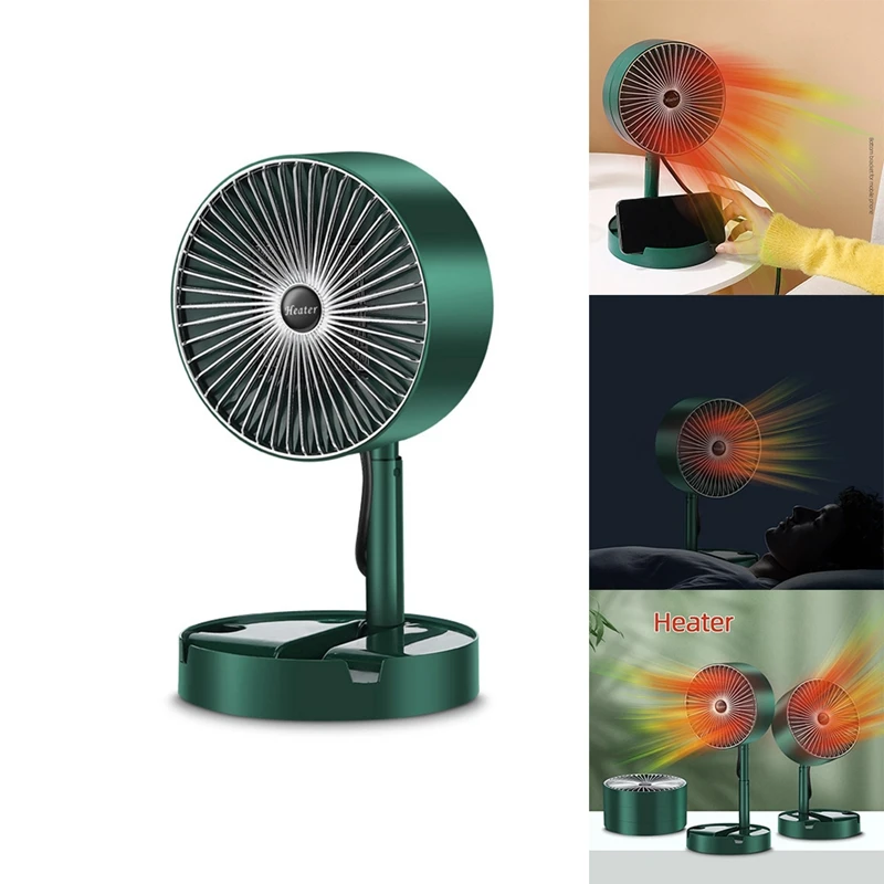 

Foldable Heaters Electric Fan Heater Home Heaters PTC Heating For Bedroom Office Space 2 Gears Heater