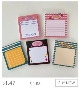 50 Sheets Korean Pink Dialog Box Memo Pad Simple Journal Decoration Base Material Paper Planner School Supplies Stationery