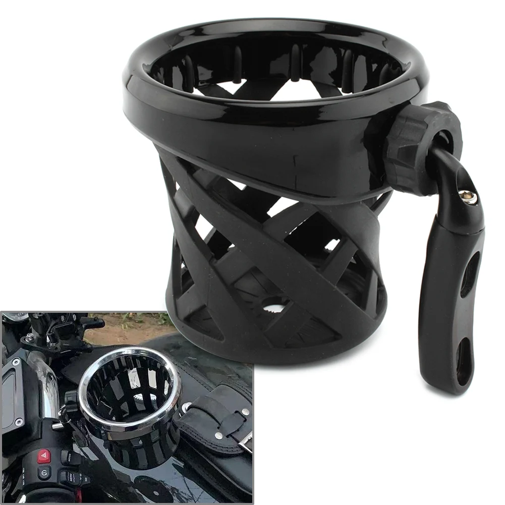 

Black Motorbike Handlebar Cup Holder Drink W/ Mesh Basket Mount Universal For BMW R18 All Years Motorcycle Accessories
