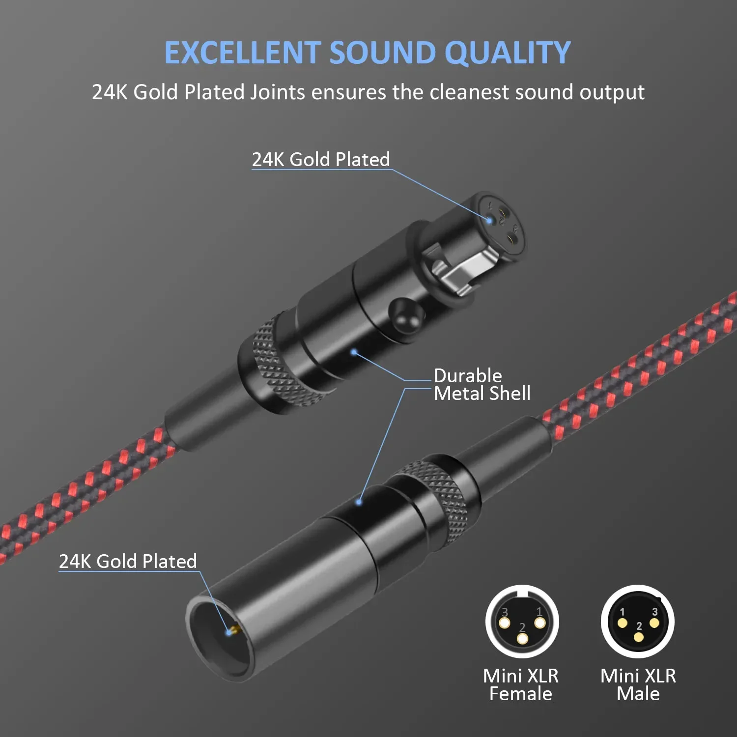 TIMEYES ̴ XLR   ̺, - XLR  ڵ,  ī޶ ͼ  , 3 