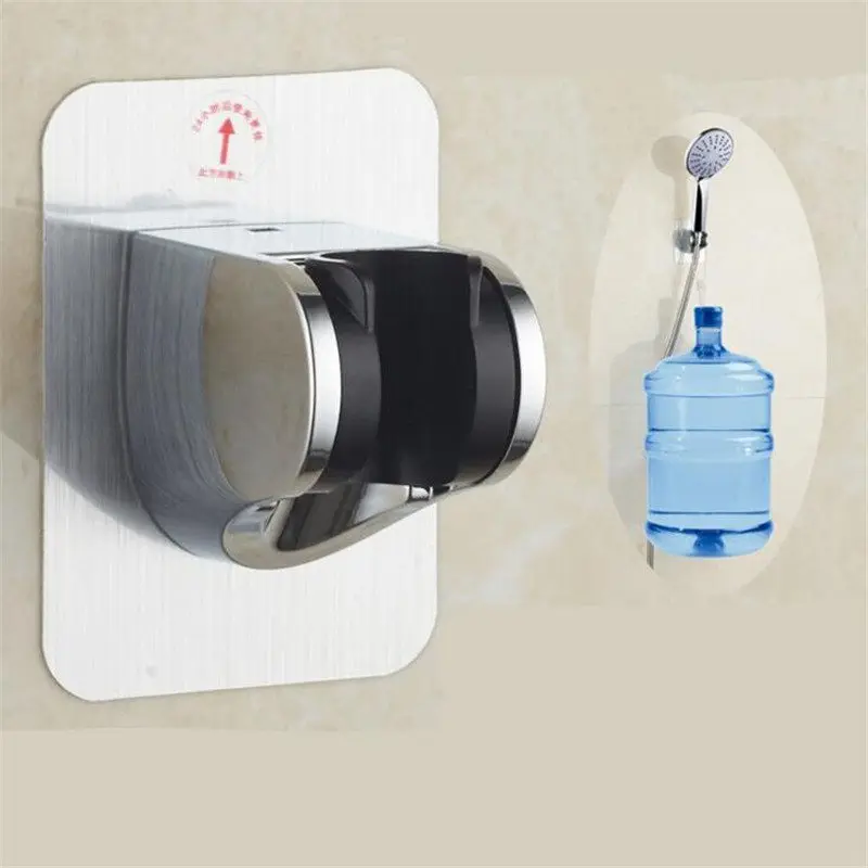 Showerhead holder Useful Adjustable Polished Self-adhesive Handheld Suction Up Drill-free Shower Head Holder Showerhead Rack Punch-free Adjustable