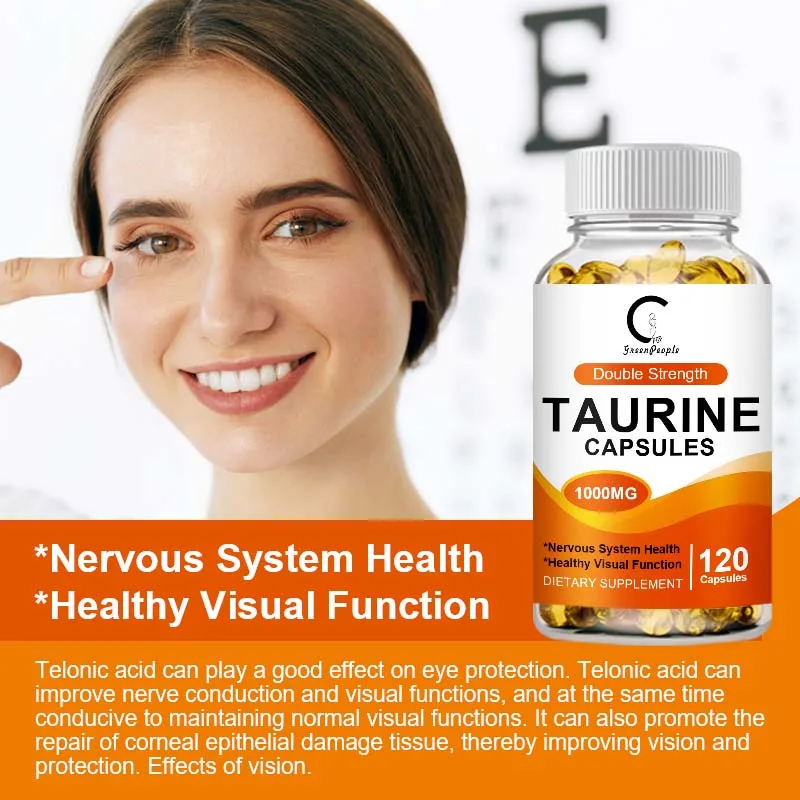 GPGP Greenpeople Taurine Capsule Reproductive System & Brain Development Memory Ability & Vision Adult
