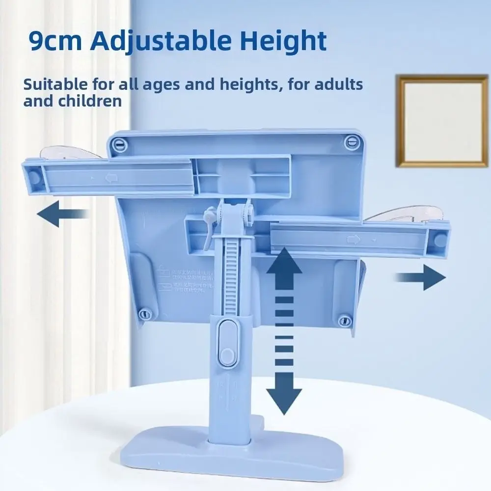 각도 조절 가능 높이 조절 책꽂이 접이식 페이지 클립 리프팅 랜딩 북 홀더 확장형 미끄럼 방지 베이스