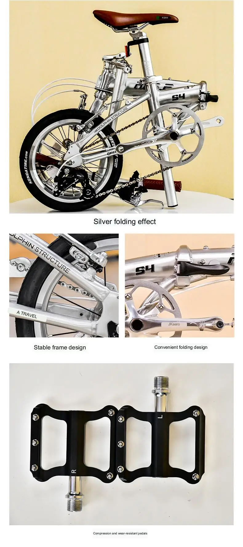 14 Inch Ultralight Foldable Bicycle 2023 New 9 Speed Aluminum Alloy Lightweight Road Mountain Bike Commuter City Bikes 15