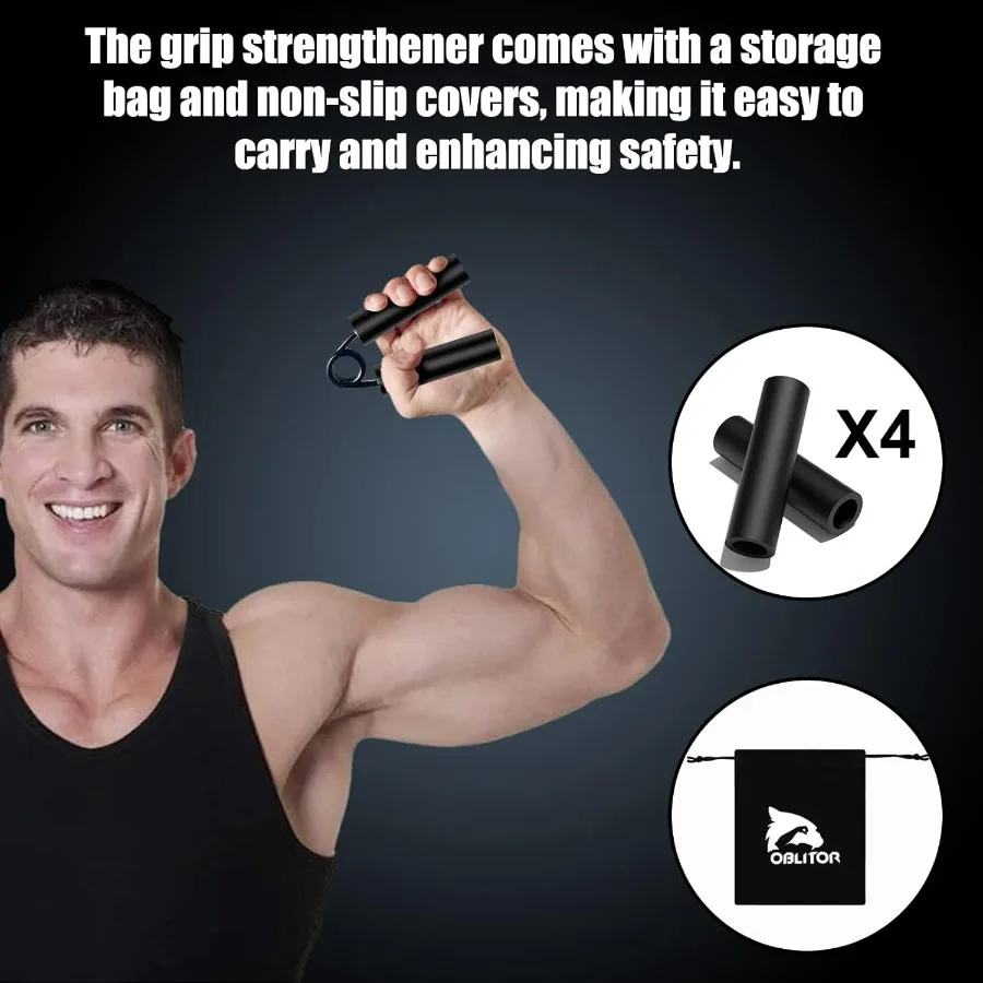 Grip Strength Trainer 6 Pack,100LB-350LB Hand Exerciser Gripper Forearm Finger Strengthener Non-Slip Suitable for Hand Rehabilit