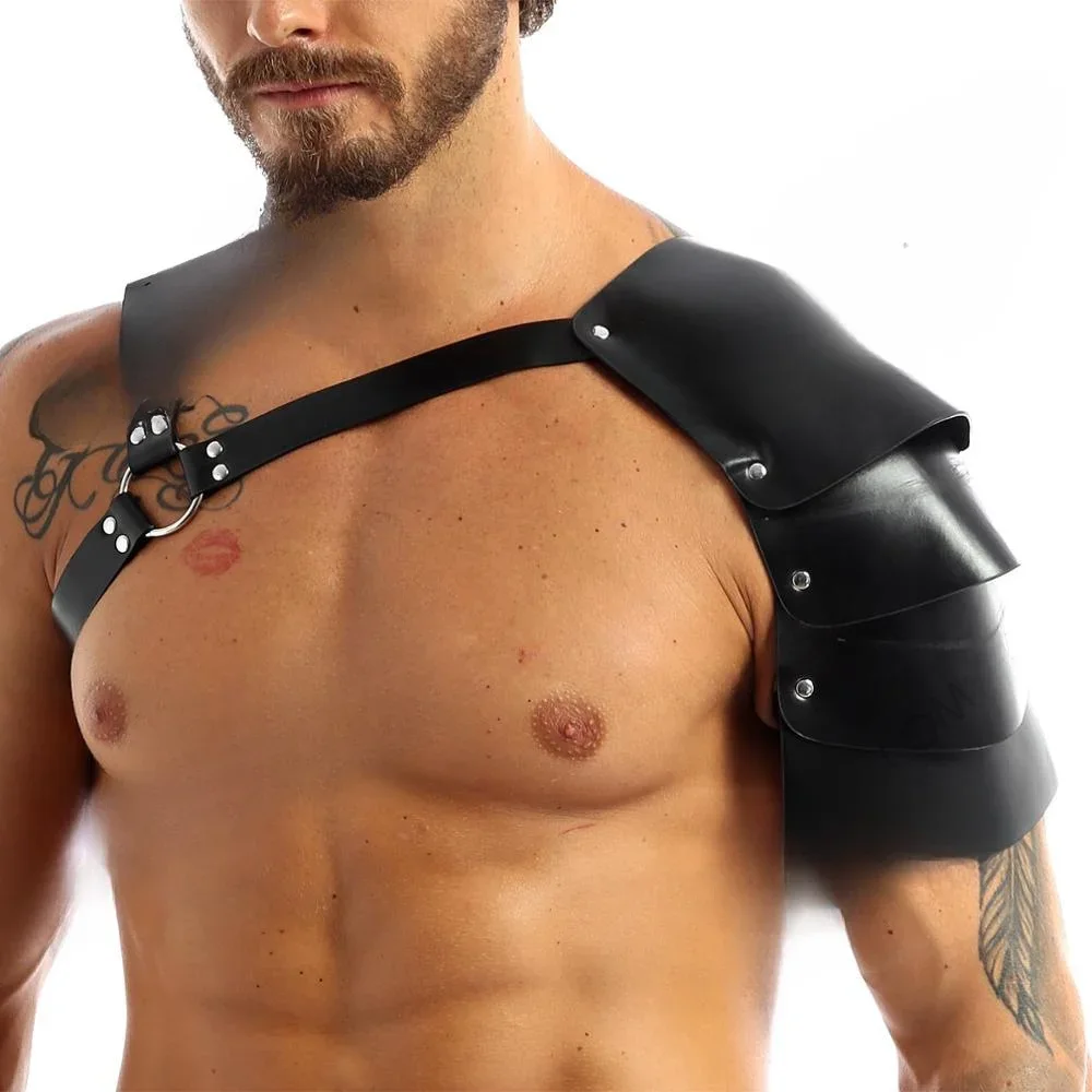 Medieval Renaissance Viking Men's Shoulder Armor Straps COSPLAY Halloween Role Play Props Anime Stitch Minecraft