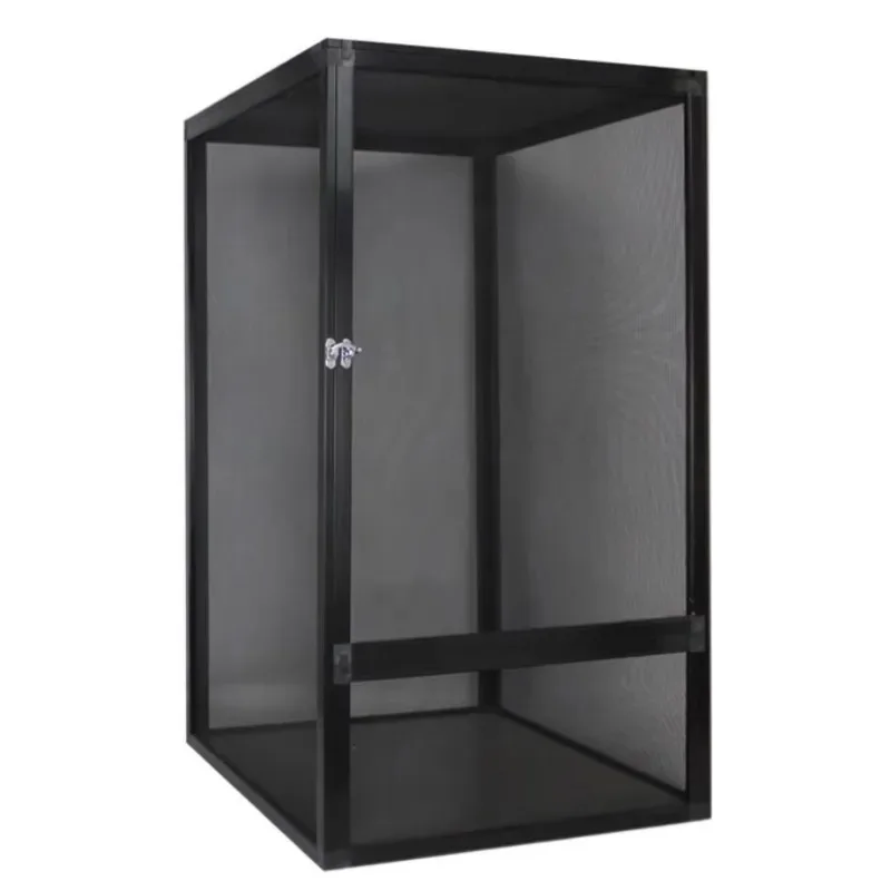 파충류 알루미늄 스크린 케이지, 카멜레온과 도마뱀을 위한 파충류 테라리움 45*45*80cm