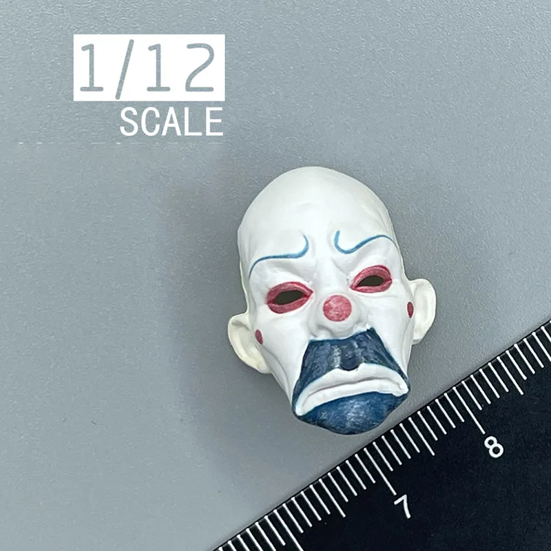 

Масштаб 1/12, маска гримаса, модель, 6-дюймовые аксессуары для кукол, коллекция для взрослых, демонстрационная игрушка, подарок, статическое украшение