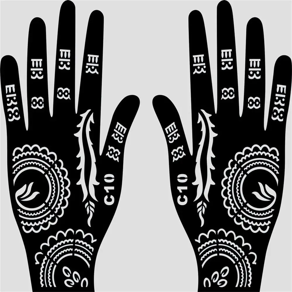 Painting Airbrush Hollow Drawing India Henna Kit Temporary Decal  Stencils Body Art Template
