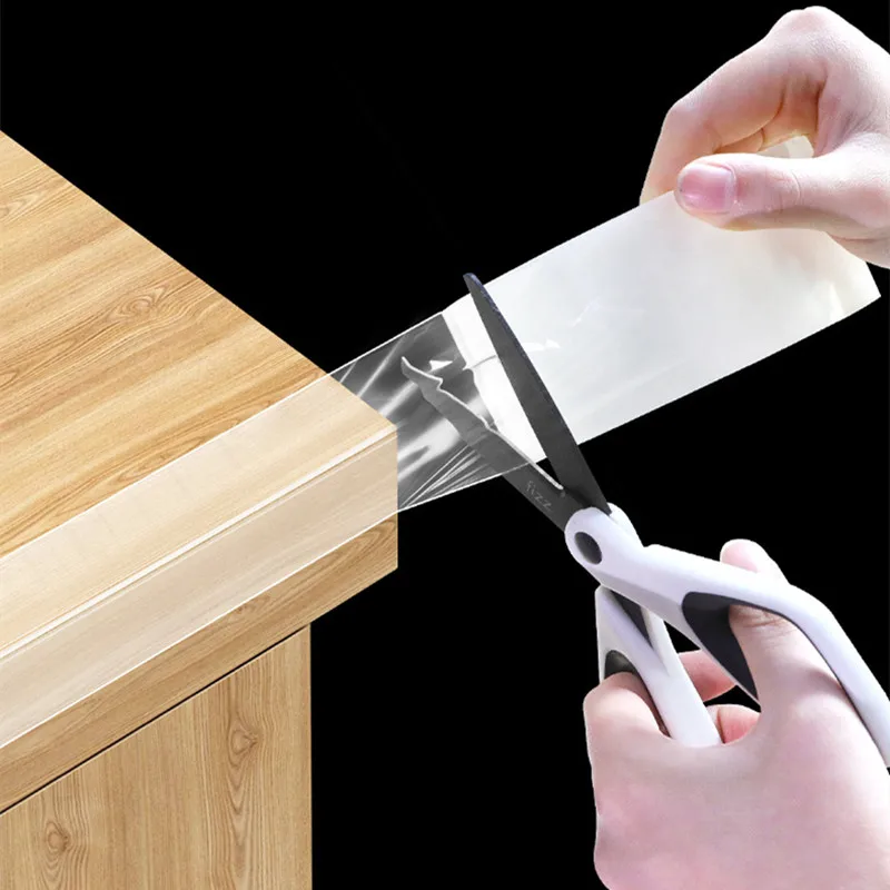 Table corner edge anti-collision strip Child safety protection strip furniture corner anti-collision transparent soft tape