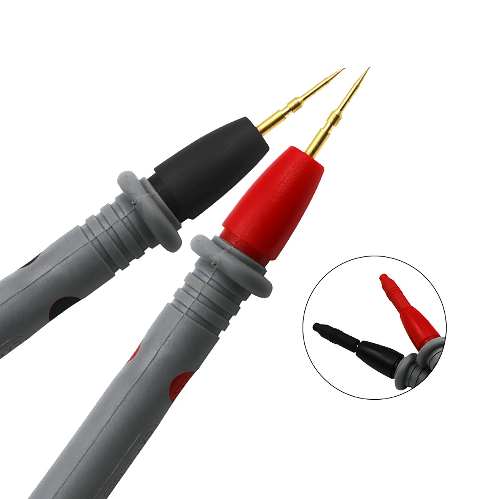 

1 Pc Silicone Insulated Test Leads 910mm Cable Accessories Electrical Gold Lead Cord Multimeter Probe Protective Covers