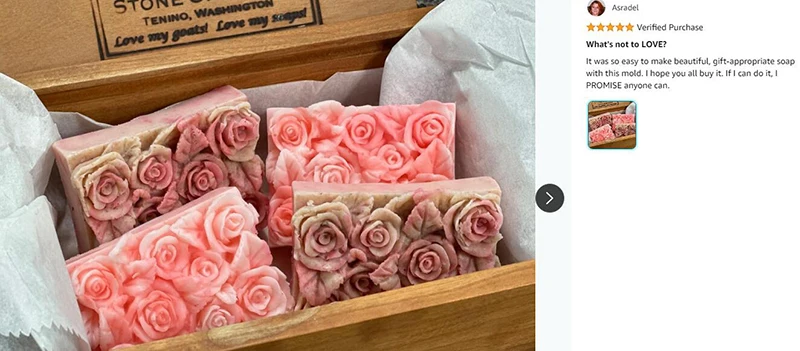 Rose Silikonform für Seifenherstellung Blumenkerze Schokoladenformen DIY Handwerk Kunst Kuchen Dekoration Werkzeug Küche Backzubehör – Detail 11