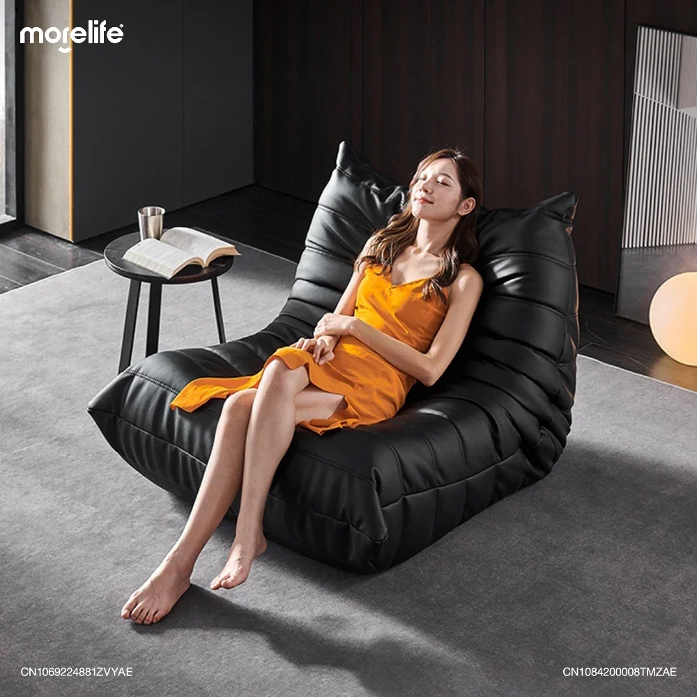 

Cowhide Caterpillar Lazy Sofa Single Person Couch Balcony Leisure Chair Light Luxury Bedroom Lounge Chair Tatami Furniture F01+