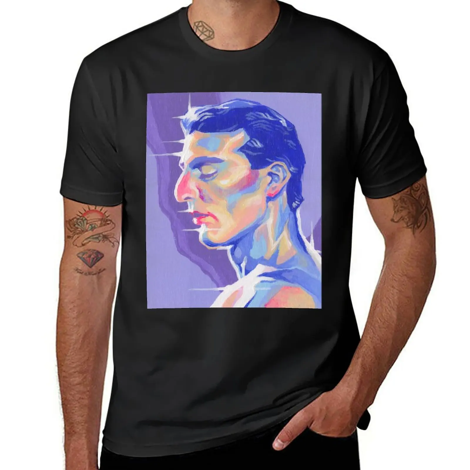 T-Shirt Viola Virily Top Sublime Customs Funnys Abbigliamento Uomo