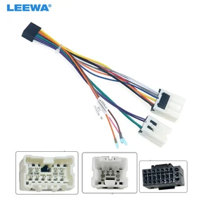 LEEWA Car 16Pin Wiring Harness Adapter For Nissan X-Trail T30 (03-07/Maxima (00-04)/Murano (04-09) Aftermarket Stereo Install #6616