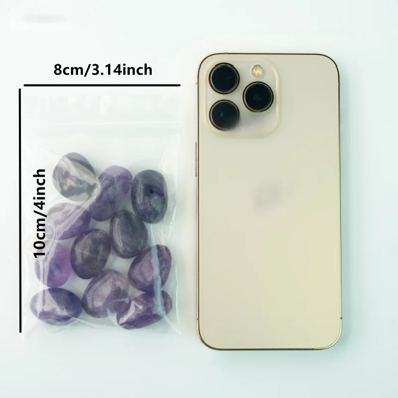 1.73Oz Amethyst Polished Stones Ideal for Aquarium Decor Jewelry Making & Diy Projects