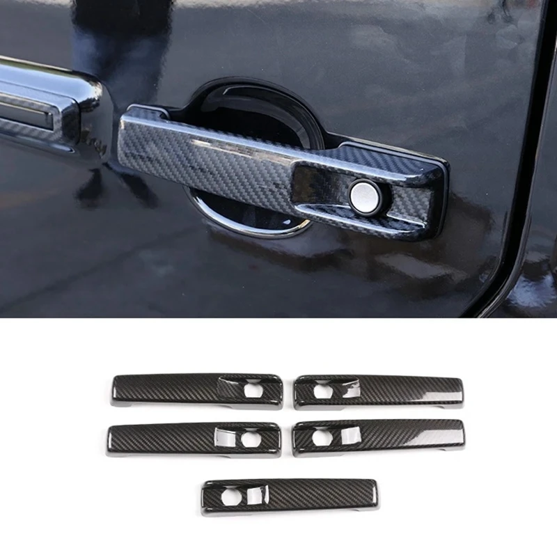 

For Mercedes Benz G Class W463 G65 G63 G500 G550 2019-2022 Dry Carbon Fiber Exterior Door Handle Cover Trim Parts