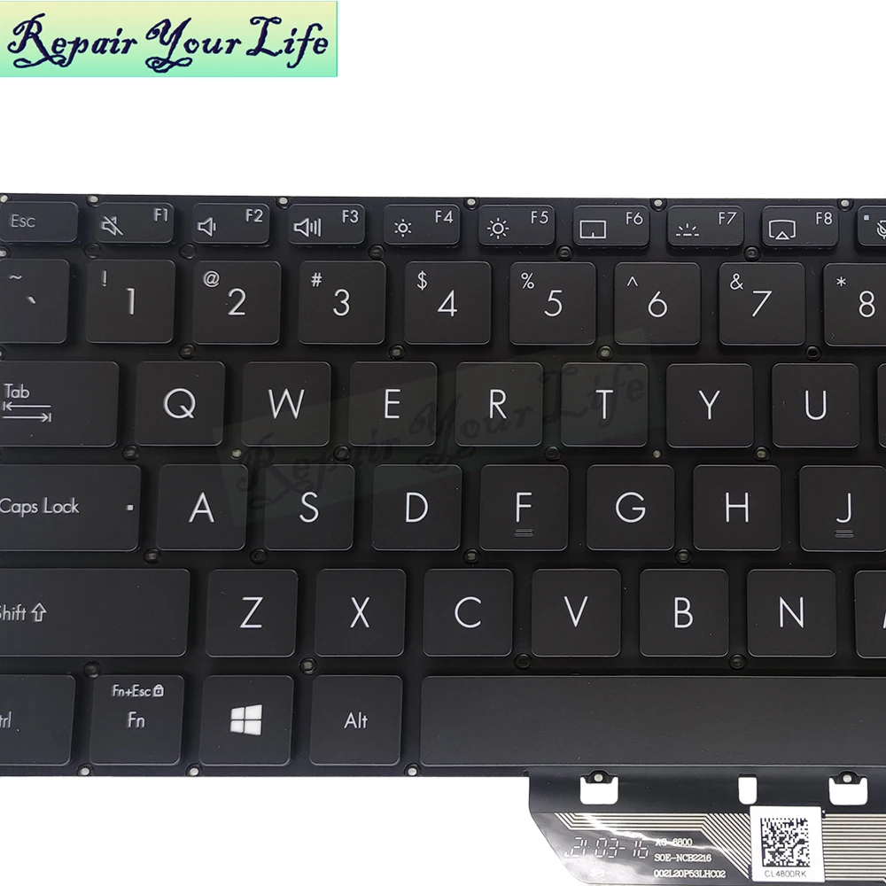 teclado retroiluminado para asus vivobook pro inglês backlight substituição teclados