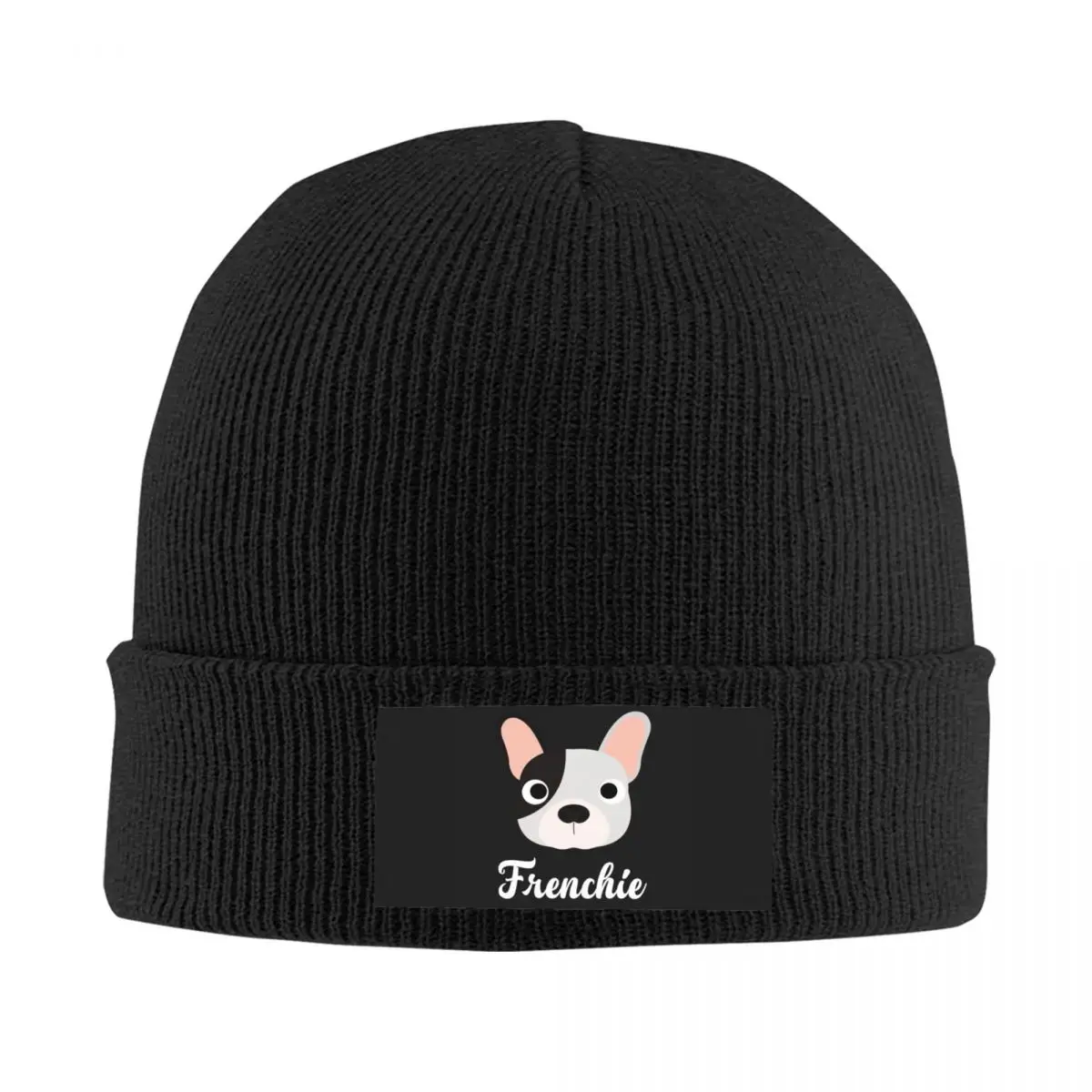 

Frenchie Skullies Beanies Caps Streetwear Winter Warm Women Men Knitted Hats Unisex Adult French Bulldog Bonnet Hats