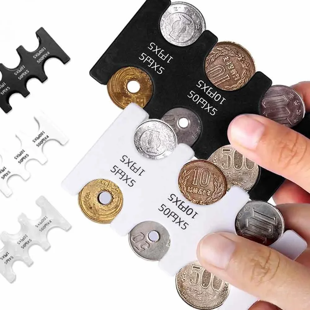Japanese Mens Coin Clip Environmental Protection Plastic Coins Sorting Purse Portable Money Clip Coin Storage Wallet coin purse coin wallet change bag coin storage album