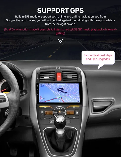 2din android 13 Autoradio für 2009 2011 2007-2008 Toyota Auris 4g GPS  Navigation Carplay Audio Stereo Multimedia Autoradio - AliExpress