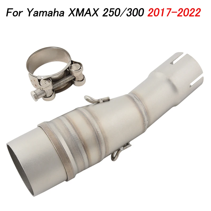 Moto Per Yamaha X Max Xmax 250 300 Xmax250 Xmax300 2017 - 2022 Scarico Fuga Tubo Di Collegamento Centrale Collegare 51Mm Sistemi Di Marmitta