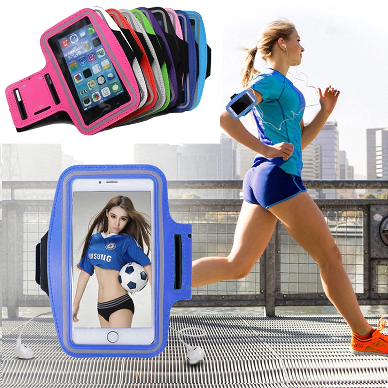 4.7-7 inch Outdoor Sports Mobile Phone Armband Case Holder for iPhone Samsung Xiaomi Huawei Gym Running