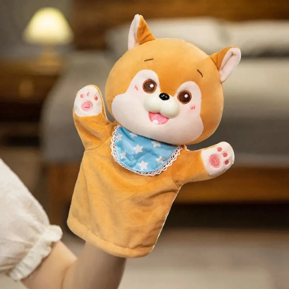 감각놀이 동물 손인형 장작개 역할놀이 장작개 손가락 인형 팬더 고양이 손가락 이야기 인형 유치원용