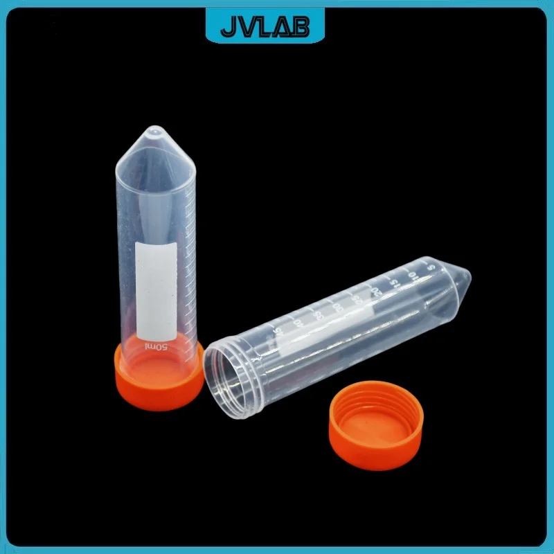 Centrifuge Tube Sample EP Tube 50 ml With Clear Scale Bottom Tip Plastic Test With Screw Cover 50 / PK
