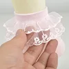 3 Pairs Cotton Lace Ruffle Princess Mesh Breathable Socks Children Ankle Short Sock White Pink Blue Baby Girls Kids Toddler 2
