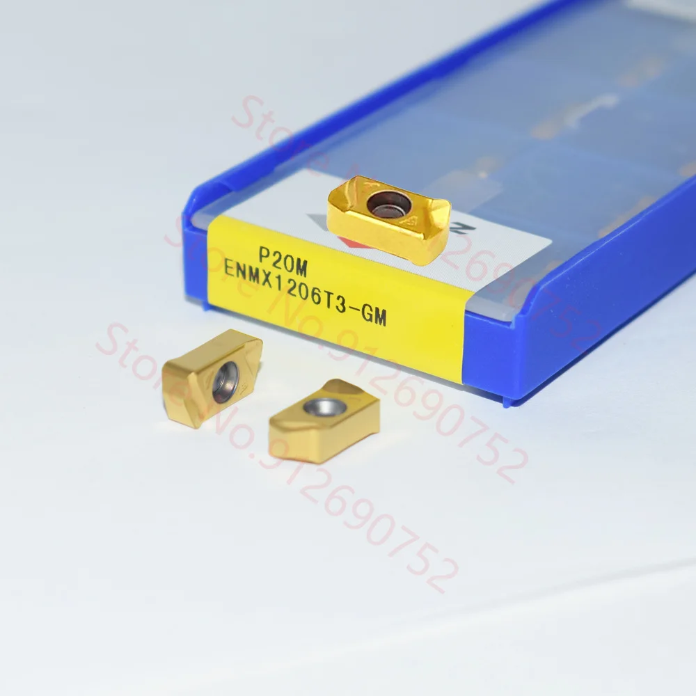 ZCC Inserts ENMX1206T3-GM ENMX 1206 100%  Originais ZCC.CT 10pcs Milling Cutter LNMU0303 Carbide Insert