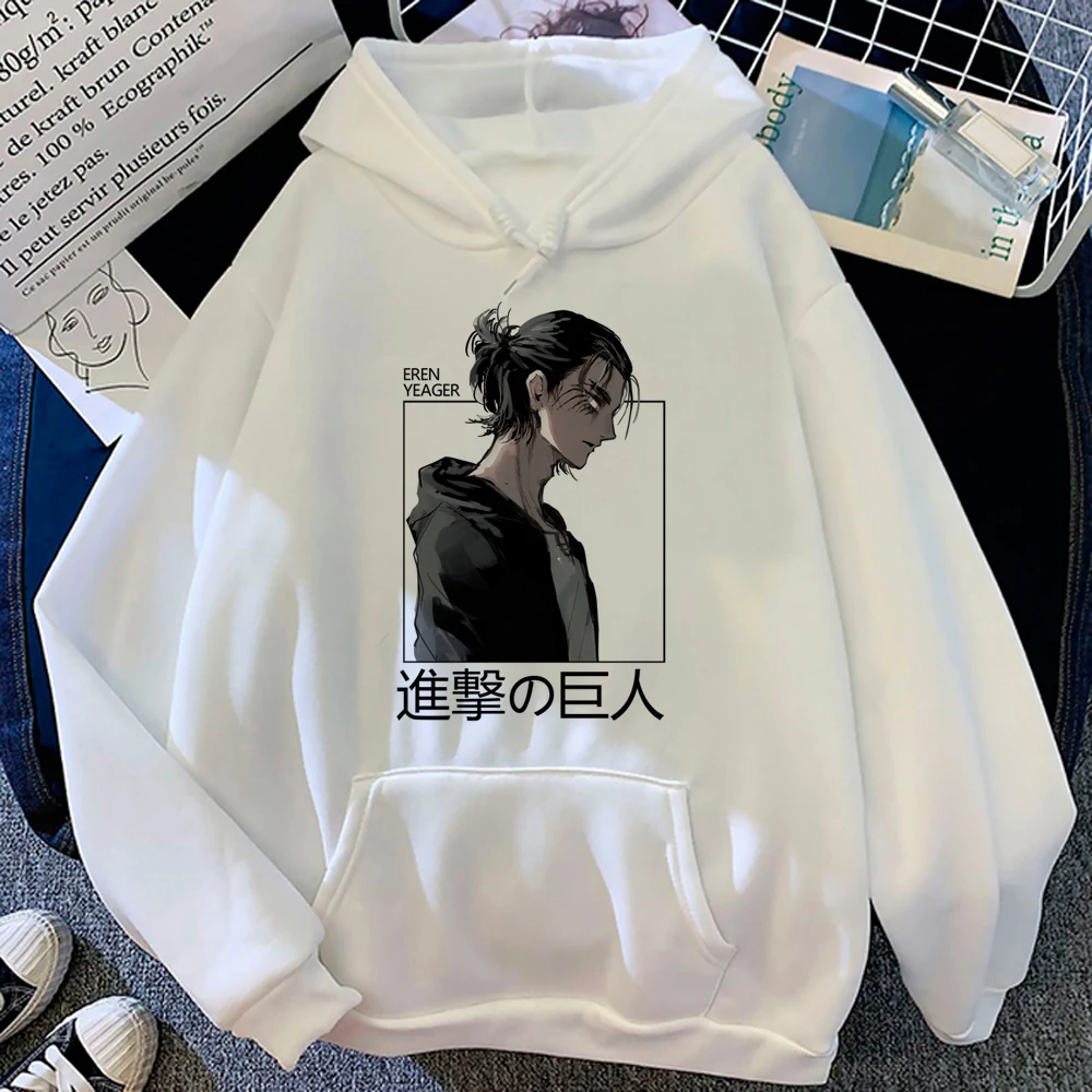 

Attack on Titan Eren hoodies women japanese Korean style clothing Hooded Shirt female gothic Pullover