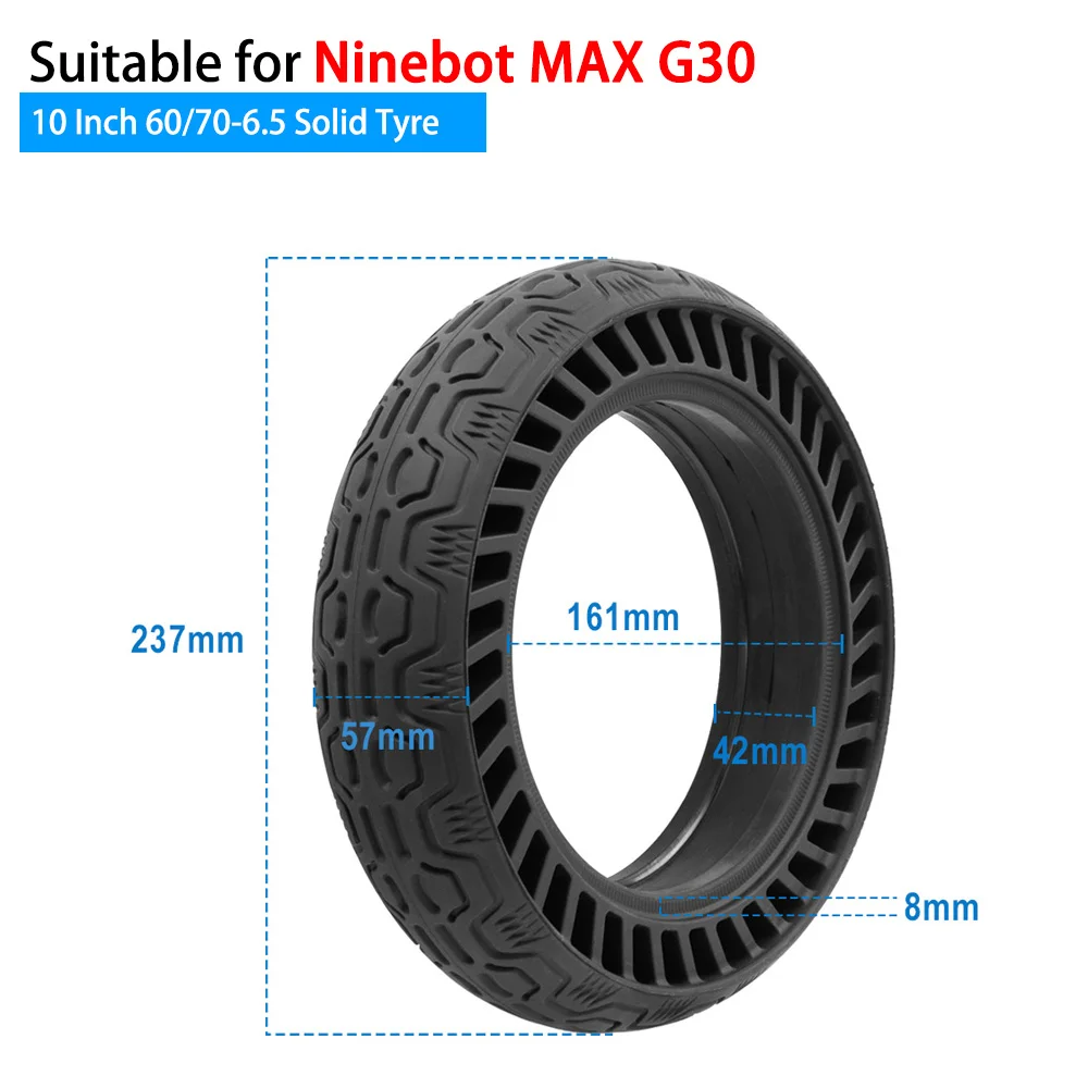 

10 дюймов 60/70-6,5 10x2,50 Запчасти для скутера резиновые шины сплошная шина для электроскутера Segway Ninebot Max G30 G30D